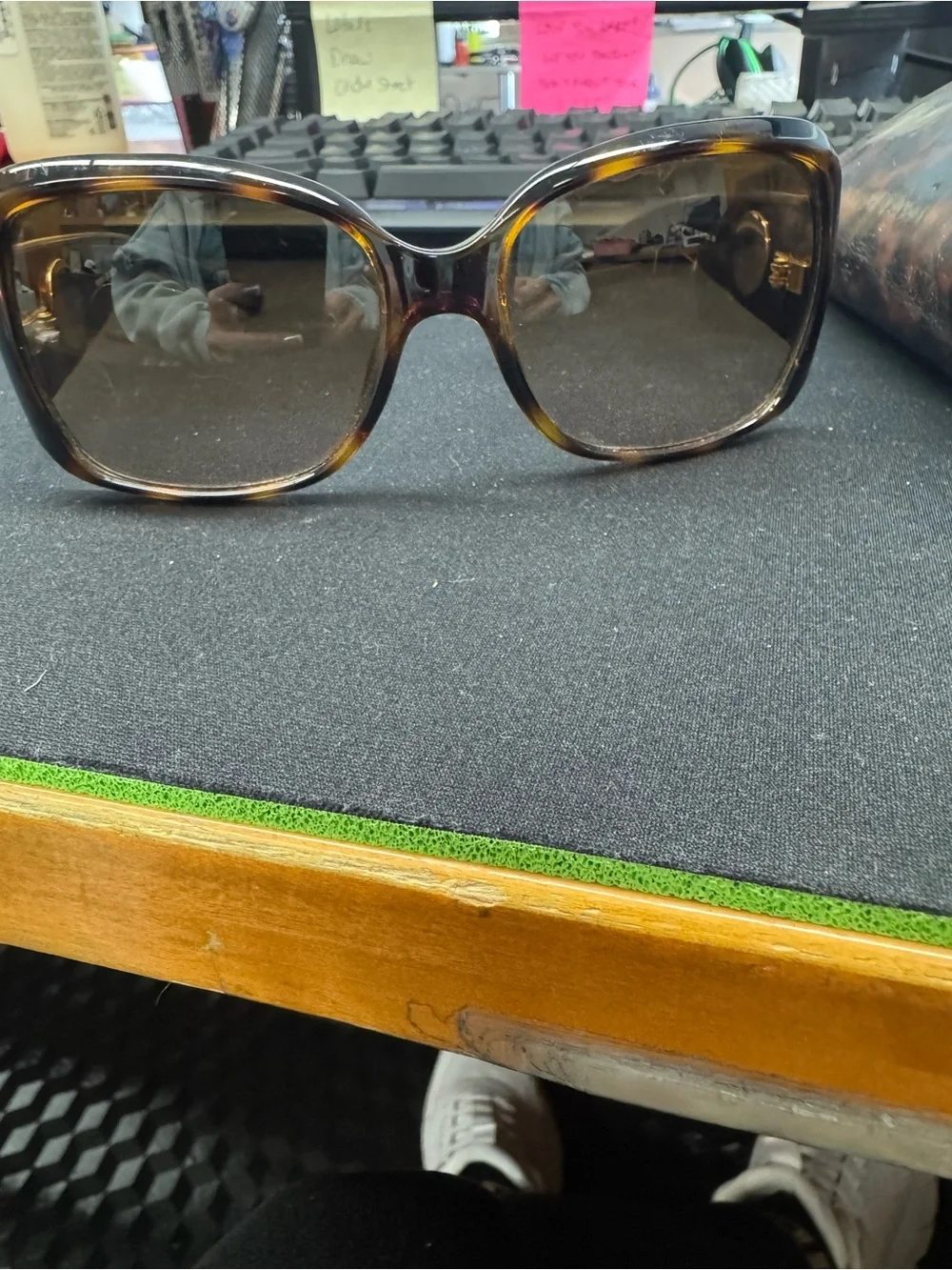 Tory Burch Oversized Tortoiseshell Gradient Sunglasses